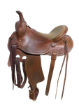 2-1404 15.5 Inch Used Mccall Saddlery Western Mclite Around Reg. Tree. Fixed Price $3217.00.