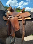 Roughout Martin Crown Barrel Saddle 8.5" Gullet. Fixed Price $1800.00.