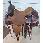 New 15" Brown Color Ranch Roper With Tooling By Saddlesmith Co.. Fixed Price $2499.99.
