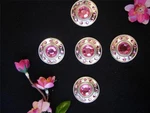 5-1.5" Bold Silver Pink Concho Bling For Headstall Spur Chap Saddle Pad Craft. Fixed Price $24.98.