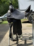 Tucker 16-1/2 In Black Leather Pleasure/trail Western Saddle X Wide. Fixed Price $1375.00.