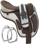 All Purpose Treeless Freemax Synthetic English Horse Saddle With Stirrups Girth. Fixed Price $133.00.