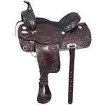 28HS Western Hilason Draft Horse Trail Pleasure American Leather Saddle. Fixed Price $749.95.