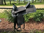 Abetta 17 Black Synthetic All Around Square Skirt Saddle Us Made New!. Fixed Price $445.00.