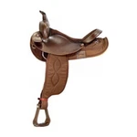New Big Horn Synthetic Western Trail Saddle. Fixed Price $1185.00.