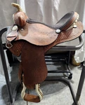 Youth/pony Western 12 1/2" Suede Seat V.h.saddlery Circle Basket Stamp. Fixed Price $337.77.