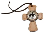 Showman Leather Saddle Cross Tassel W/ Silver Pleasure Horse Concho!! New Tack!!. Fixed Price $12.49.