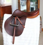 17.5" Crosby Prix Des Nations English Hunter/jumper Saddle + Fittings & Cover. Fixed Price $395.00.