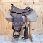 15" Vintage Circle Y All Around Ranch Saddle. Fixed Price $937.50.