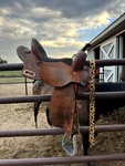 14.5 Horse Tack World Circle Y Barrel Saddle With Spinal Relief.. Fixed Price $1500.00.