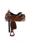 Double Fully Tooled Show Horse Saddle 16". Fixed Price $525.00.