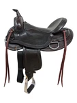 New Hr Saddlery Western Flex Trail Black Leather Seat. Fixed Price $1975.00.