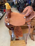 17" Wide/xwide Tree Wade Seat Roughout Brand New Barrel Saddle, Circle J Tack. Fixed Price $1100.00.