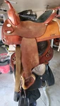 Circle Y Flex-lite 17 In Brown Leather Pleasure/trail Saddle. Fixed Price $895.00.