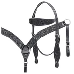 Western Horse Headstall Breast Collar Set Tack American Leather Hilason. Fixed Price $109.95.
