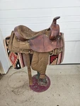 16'' Qh Big Horn #110 Brown Leather & Cordura Western Trail Saddle Light Weight. Fixed Price $325.00.