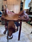 Billy Cook 8540 Pro Cutter Western Saddle, Brown Traditional 16 Inch Seat. Fixed Price $1170.00.