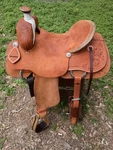 15.5" Cactus Ranch Roping Saddle. Fixed Price $2495.00.