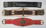Lot Of Three Vintage Western 26 Saddle Horse Cinch Belt Straps. Fixed Price $60.00.