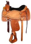 15", 16", 17" Circle Roper With Suede Leather Seat Horse Saddle. Fixed Price $630.00.