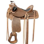 Western Horse Saddle Leather Wade Ranch Roping Basketweave Brown Hilason. Fixed Price $749.95.