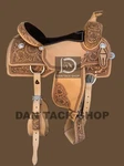 Handmade Premium Full Grain Leather Western Ranch Saddle With Tack Set. Fixed Price $490.00.