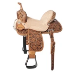 84HS Flex Tree Western Horse Saddle In American Leather Barrel Trail Hilason. Fixed Price $749.95.