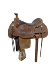 15.5 Inch Used Rocking Western Roping Saddle 64-10529. Fixed Price $1439.98.