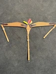 Showman Basketweave Tooled Breastcollar Average Horse Light Oil, New. Fixed Price $50.00.