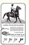 Sims Saddle & Leather Co Pleasure Ride Chattanooga Tn 5.25 X 8" Vtg Mag Print. Fixed Price $9.95.
