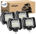 4PCS Led Pods 4INCH 60W Triple Row Flood Spot Combo 6000LM Light Bar Driving Fog. Fixed Price $62.57.