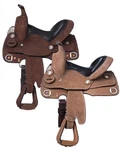 11" Childs Western Roughout Training Saddle - Natural Or Dark Oil. Fixed Price $524.88.