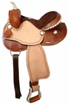 15", 16" Double Barrel Saddle With Basket Weave Tooling And Rough Out Fenders!. Fixed Price $332.45.