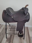 15" Cleburne Reining Saddle Handmade By Darrel Slinkard. Fixed Price $750.00.