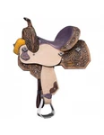 Tough Western Saddle Sweet Pea Barrel Tooled 13" Brown SR7953. Fixed Price $689.83.