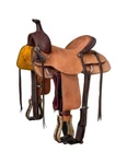 Royal King Western Saddle Sparks All Around Leather Dark Oil RK311. Fixed Price $769.83.