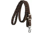 Royal King Western Reins Braided Leather Roping Light Oil 43-1250. Fixed Price $45.83.