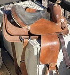15" Double Jj Silver Conchos Show Saddle, Rodeo, Cowboy Western, Cheyenne Wyo Pu. Fixed Price $399.99.