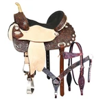 Hilason Western Horse Treeless Trail Barrel Saddle American Leather Tan For. Fixed Price $799.95.