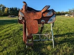 16" Padded To 15.5" Big Horn Western Pleasure Show Saddle. Fixed Price $900.00.