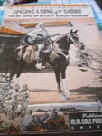 The Melody Ranch Program Sheet Music "singing Song Of Saddle" Gene Autry. Fixed Price $18.99.