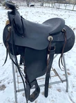 Antique/vintage 15.5" Western Champion Walla Roper Slick Seat Saddle. Fixed Price $195.00.