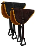 Showman Suede Leather Bareback Saddle Pad W/ Fleece Bottom. Fixed Price $85.99.