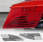 Harley Davidson Touring American Flag Saddle Bag Side Decals Fits 1993-2013. Fixed Price $59.95.