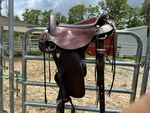 17.5" Rocking Horse Gaited Western Saddle With Flex Panels Preowned. Fixed Price $875.00.