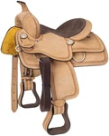 10" Western Trail Saddle - Roughout Leather Suede Seat King Series Tough. Fixed Price $438.88.