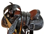 Pony Western Saddle 13 12 10 Pleasure Trail Floral Tooled Leather Barrel Tack. Fixed Price $299.74.