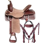 95SS Comfytack 16 In Western Saddle Leather Trail Hand Tooled Brown/tan. Fixed Price $499.95.