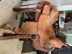 Unique Reining, Western, Work, Ranch Saddle, 16 Inch Saddlesmith. Fixed Price $1350.00.