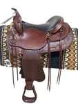 New Big Horn Draft Tree Western Trail Saddle. Fixed Price $1995.00.